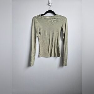H&M Sage Green Long Sleeve Shirt